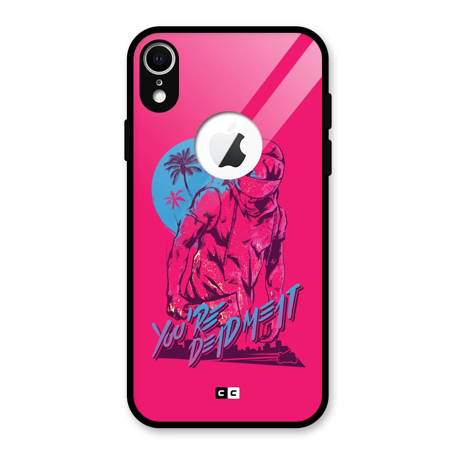 Dead Meat Glass Back Case for iPhone XR Logo Cut