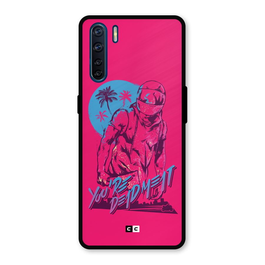 Dead Meat Metal Back Case for Oppo F15