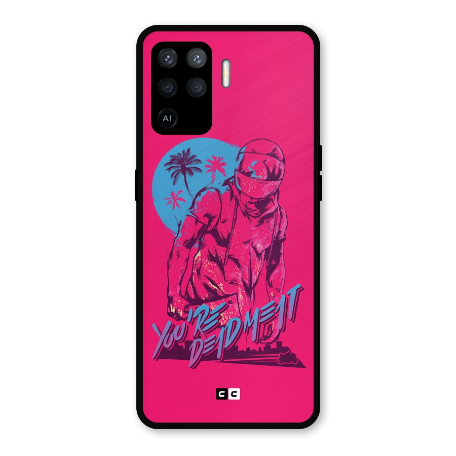 Dead Meat Metal Back Case for Oppo F19 Pro