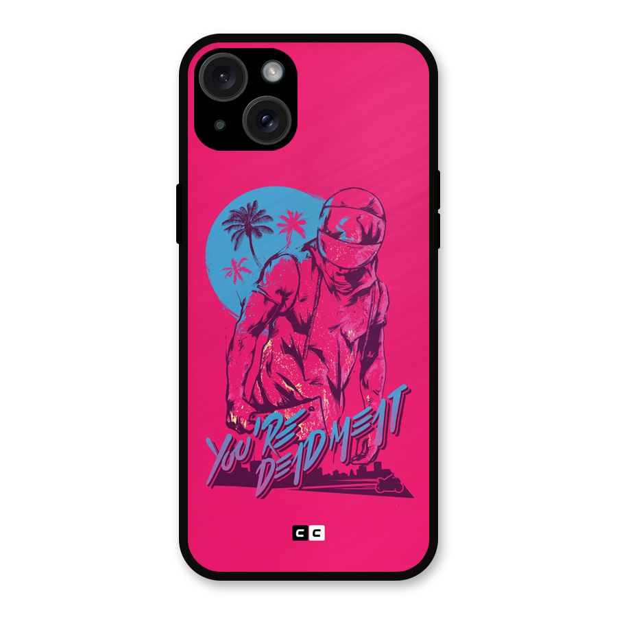 Dead Meat Metal Back Case for iPhone 15 Plus