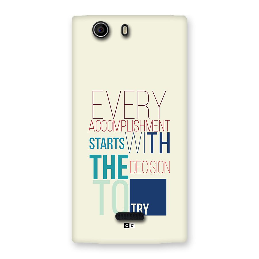 Decision To Try Back Case for Canvas Nitro 2 E311