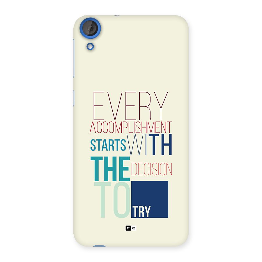 Decision To Try Back Case for Desire 820s