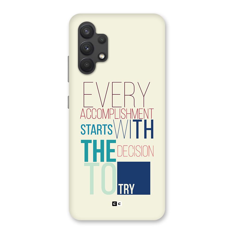 Decision To Try Back Case for Galaxy A32