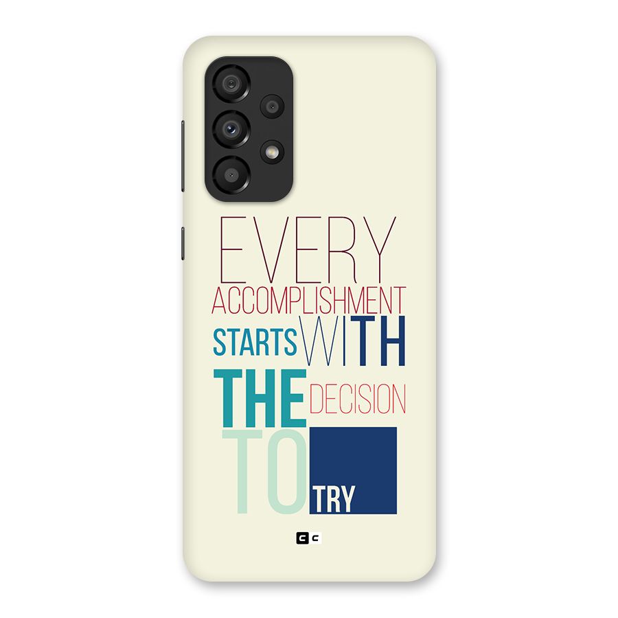 Decision To Try Back Case for Galaxy A33 5G