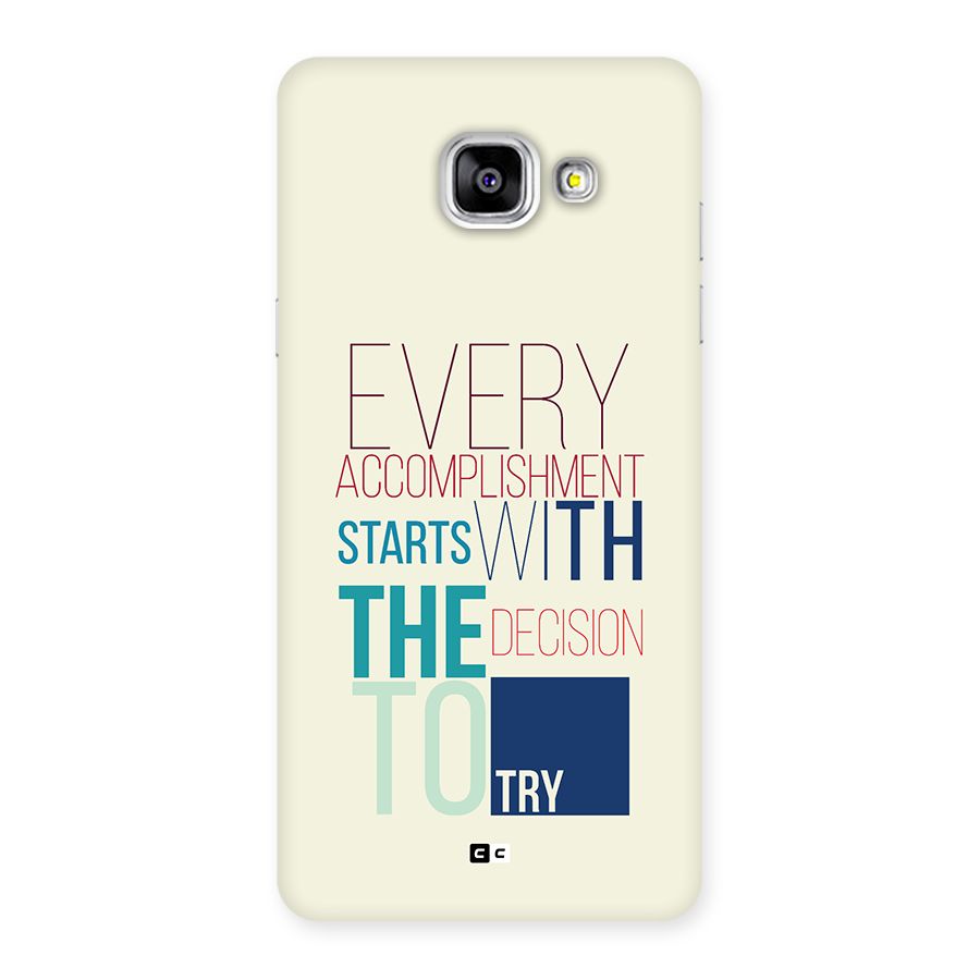 Decision To Try Back Case for Galaxy A5 (2016)