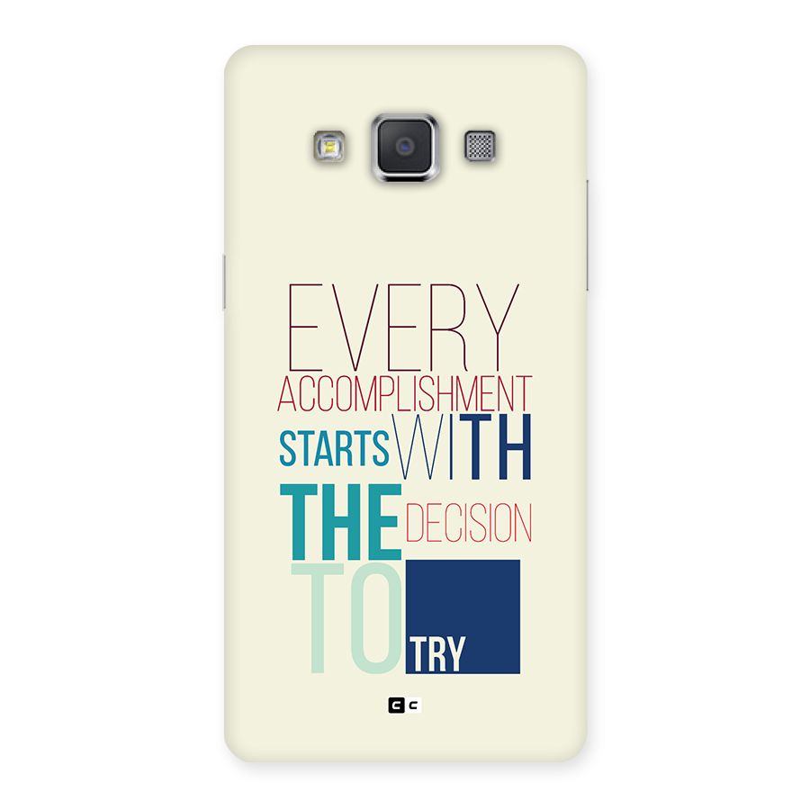 Decision To Try Back Case for Galaxy Grand 3