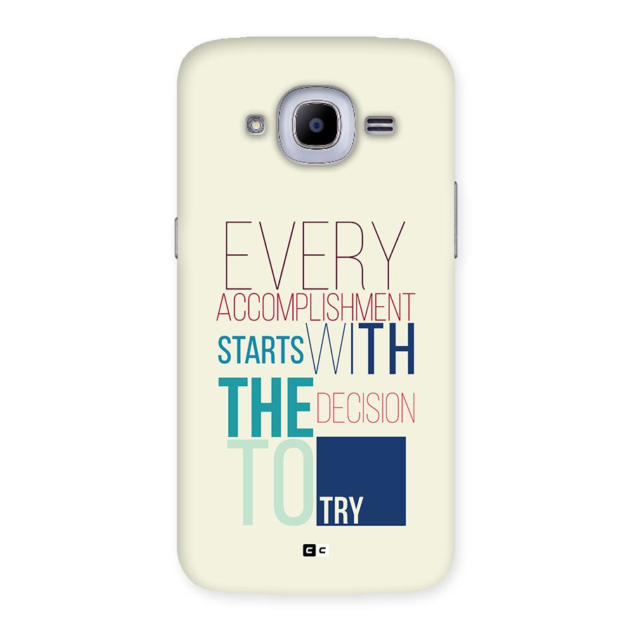 Decision To Try Back Case for Galaxy J2 Pro