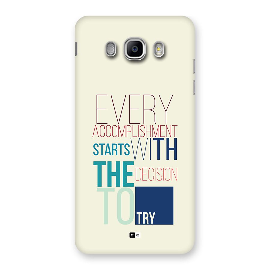 Decision To Try Back Case for Galaxy J5 2016