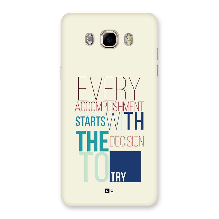 Decision To Try Back Case for Galaxy J7 2016