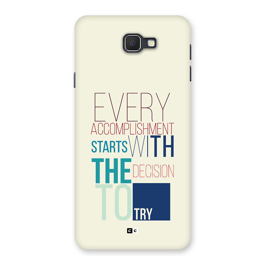 Decision To Try Back Case for Galaxy J7 Prime