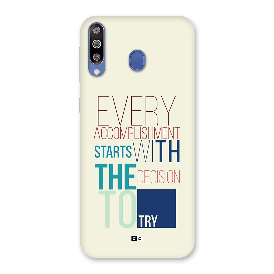 Decision To Try Back Case for Galaxy M30