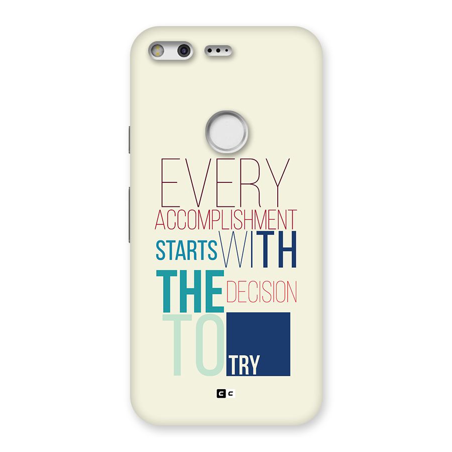 Decision To Try Back Case for Google Pixel