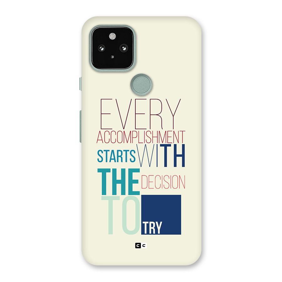 Decision To Try Back Case for Google Pixel 5