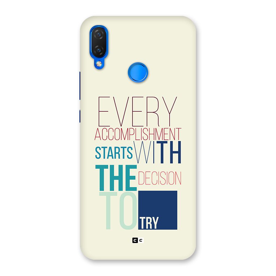 Decision To Try Back Case for Huawei Nova 3i