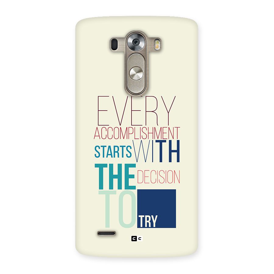 Decision To Try Back Case for LG G3