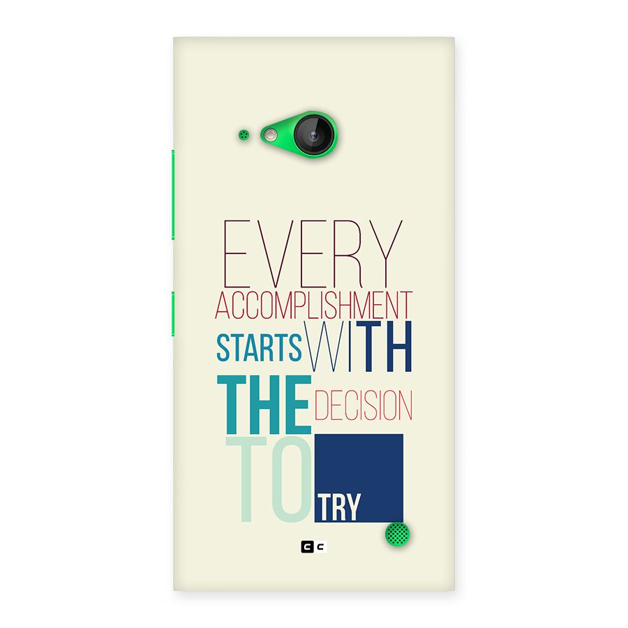 Decision To Try Back Case for Lumia 730