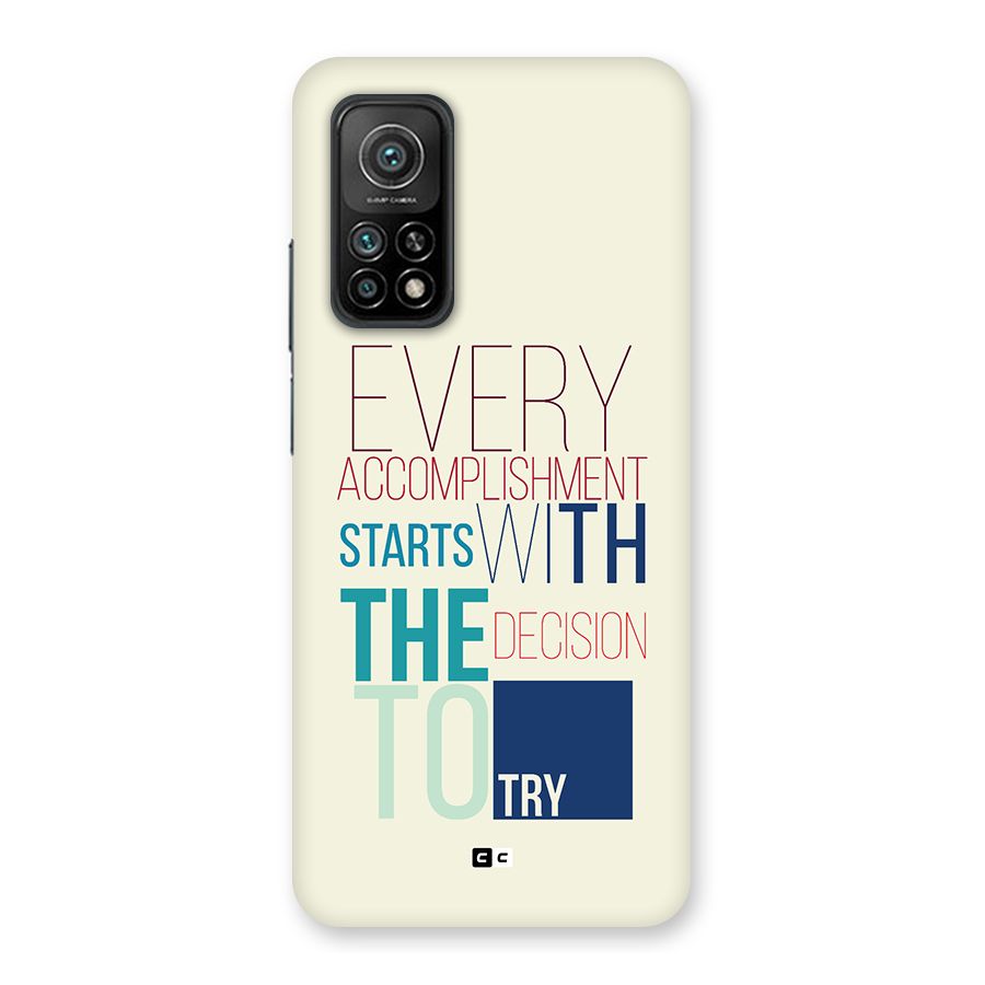 Decision To Try Back Case for Mi 10T 5G