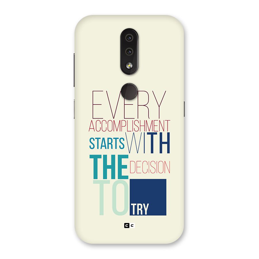 Decision To Try Back Case for Nokia 4.2