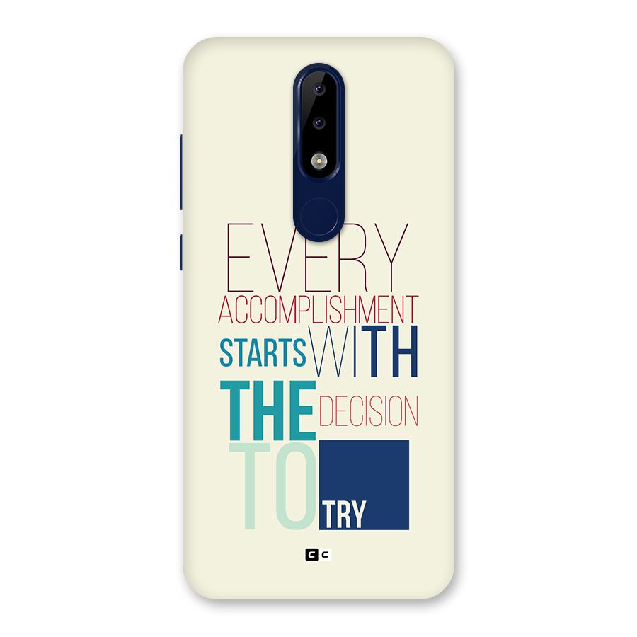 Decision To Try Back Case for Nokia 5.1 Plus