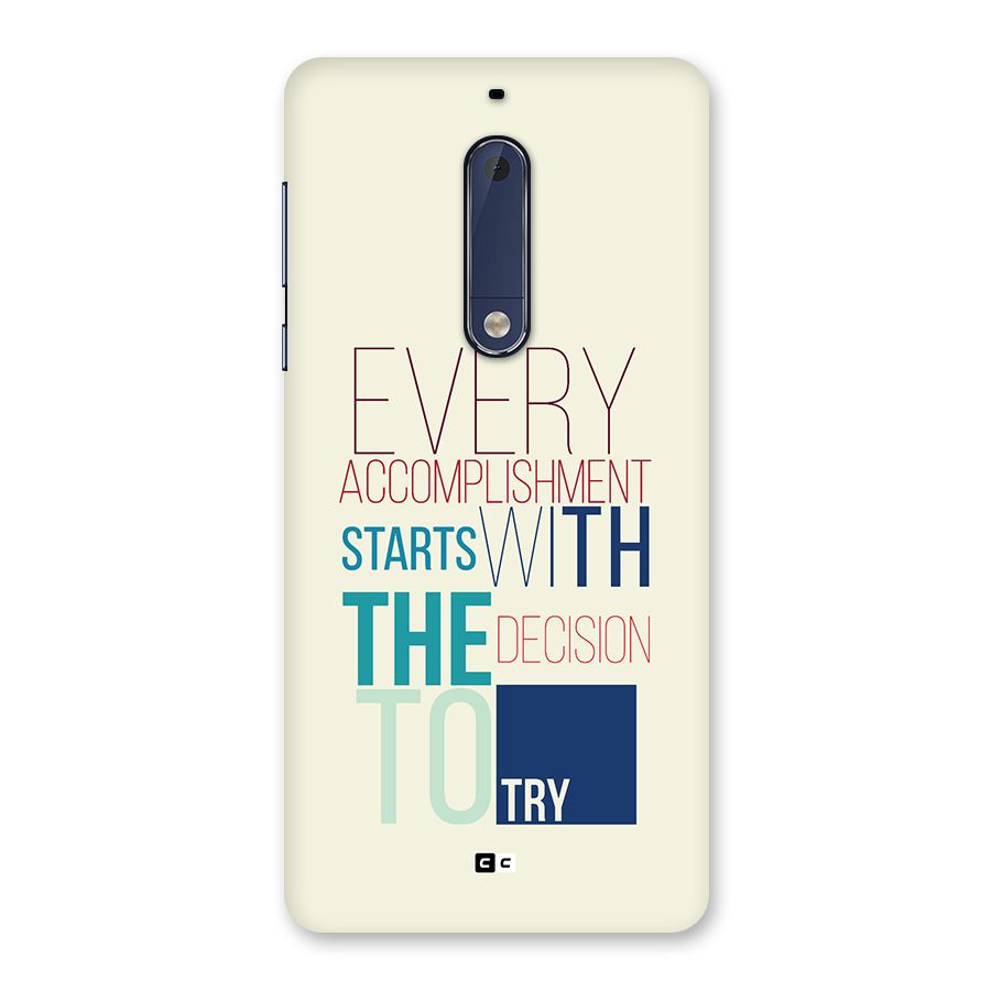 Decision To Try Back Case for Nokia 5