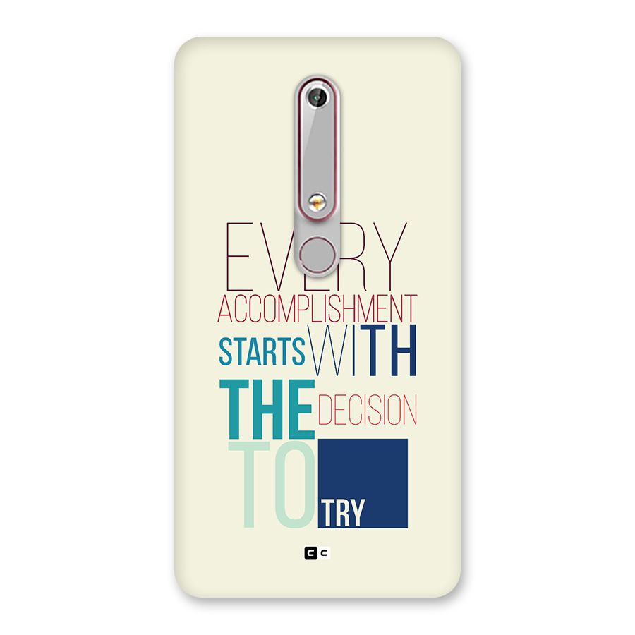 Decision To Try Back Case for Nokia 6.1