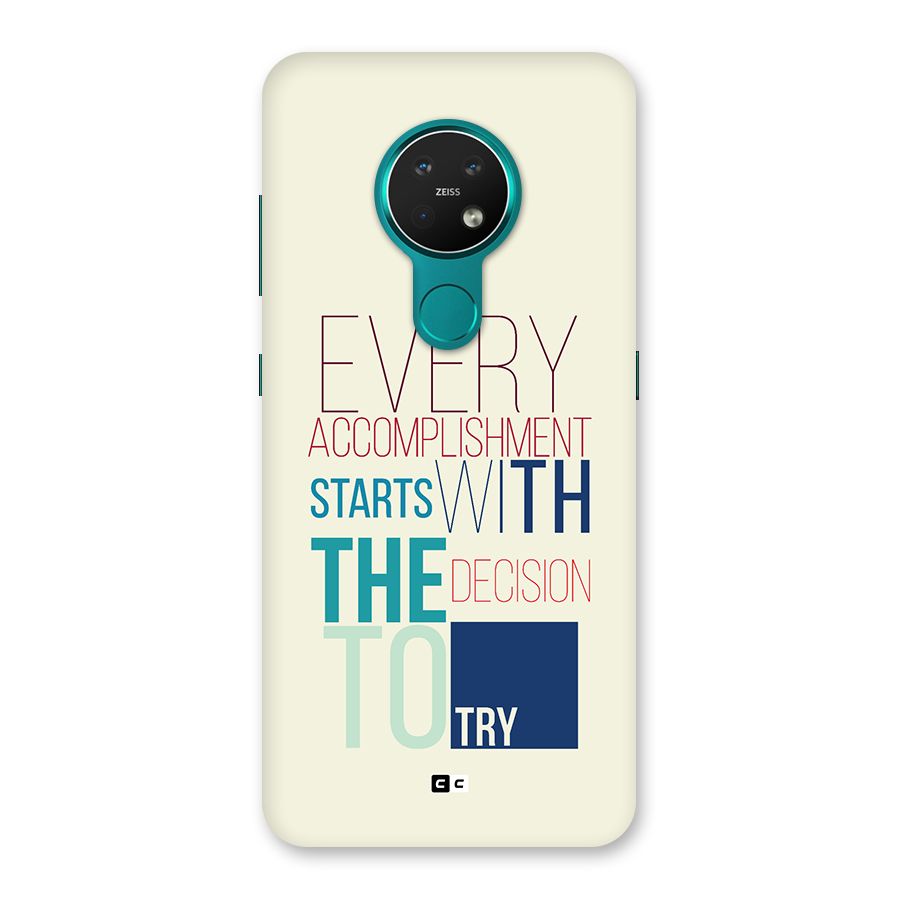 Decision To Try Back Case for Nokia 7.2