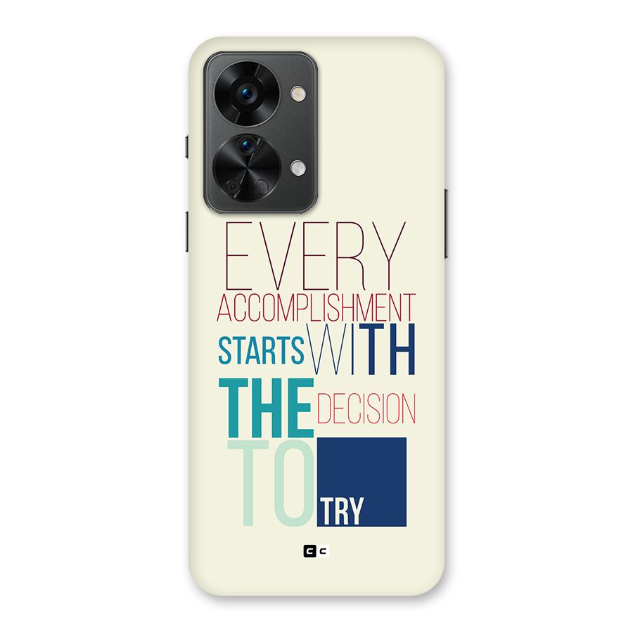 Decision To Try Back Case for OnePlus Nord 2T