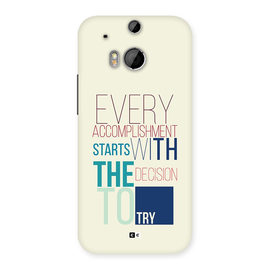 Decision To Try Back Case for One M8