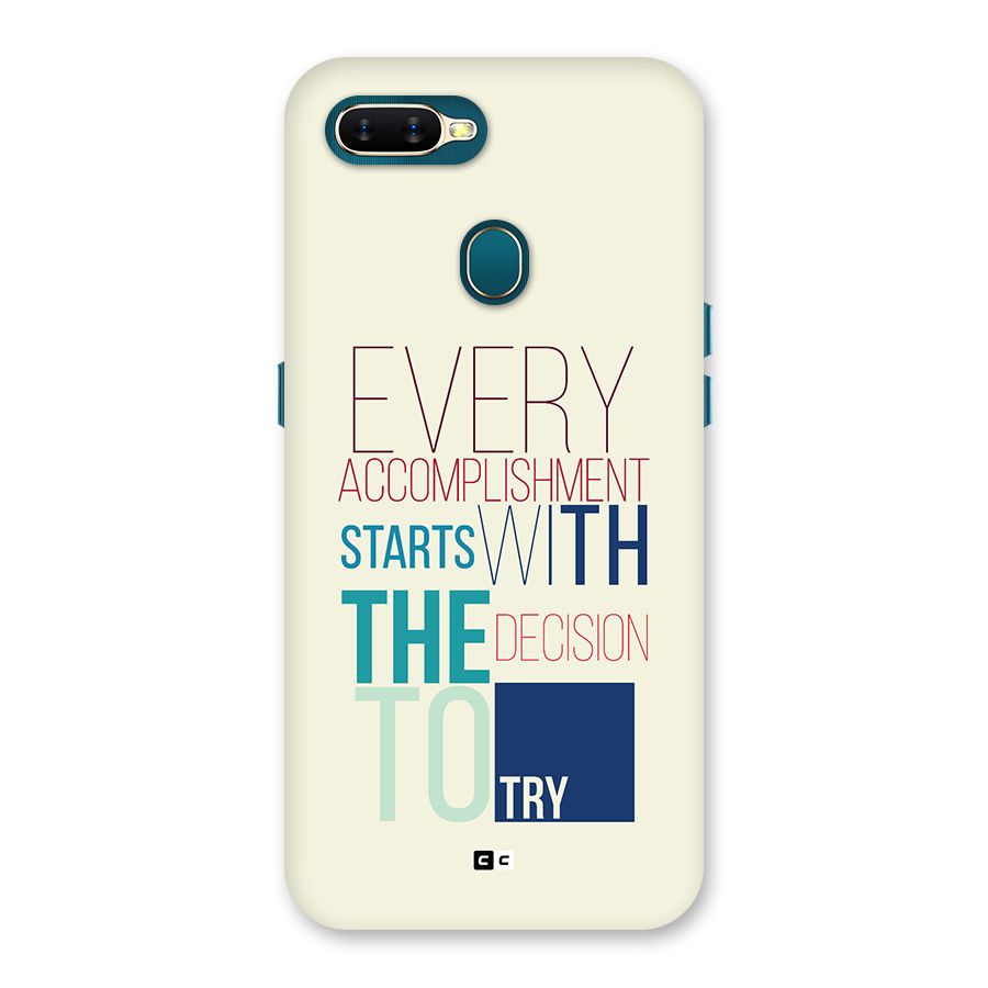 Decision To Try Back Case for Oppo A11k