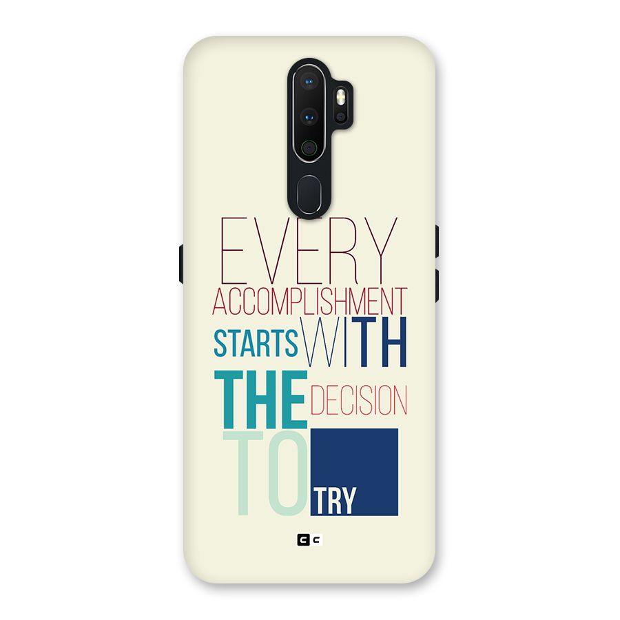 Decision To Try Back Case for Oppo A5 (2020)