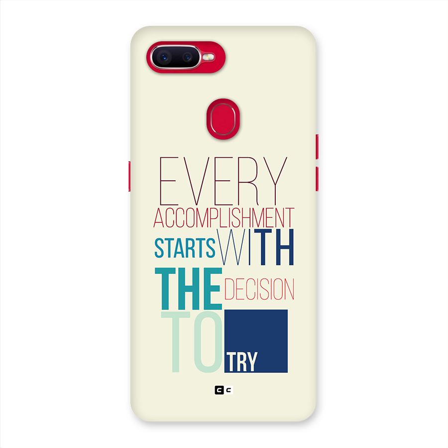 Decision To Try Back Case for Oppo F9 Pro