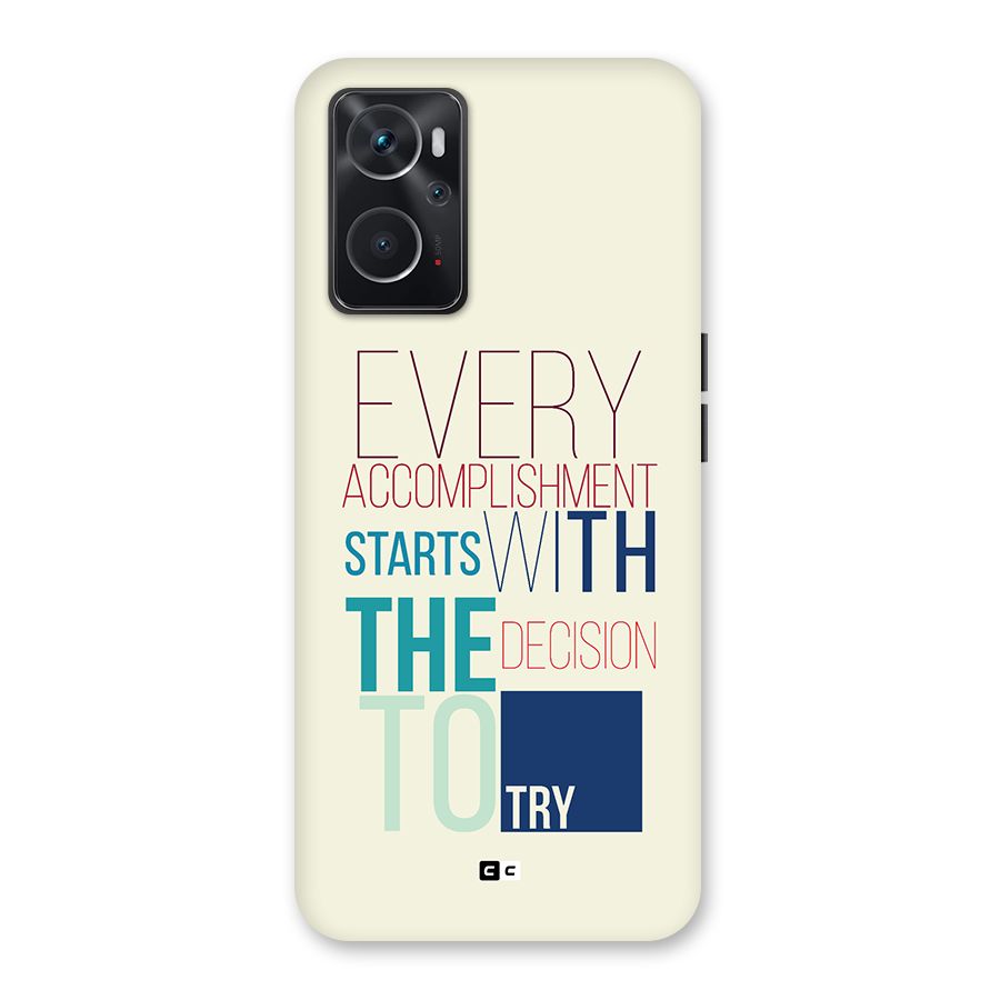 Decision To Try Back Case for Oppo K10 4G