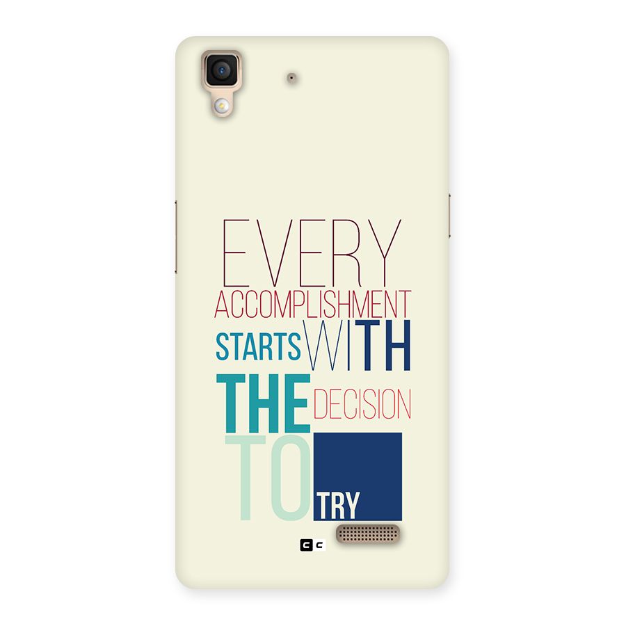 Decision To Try Back Case for Oppo R7