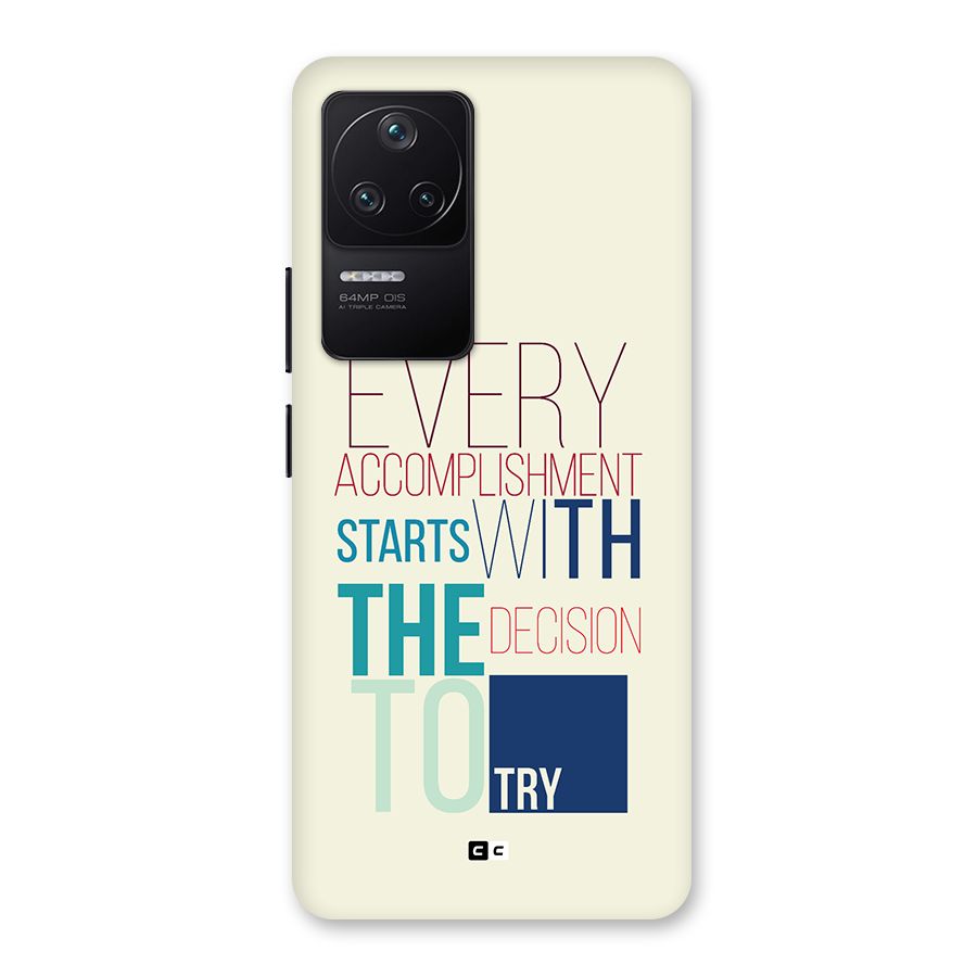 Decision To Try Back Case for Poco F4 5G