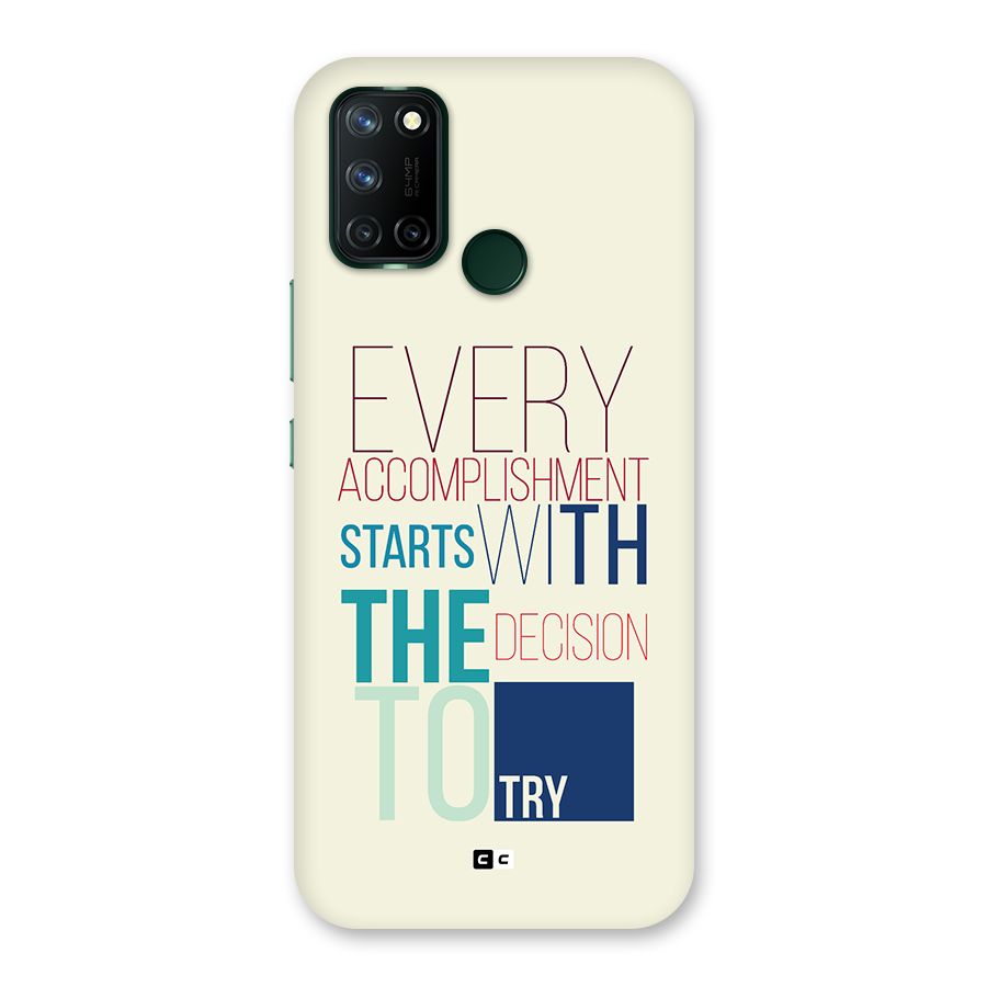 Decision To Try Back Case for Realme C17