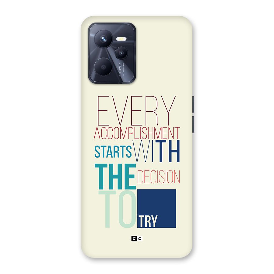 Decision To Try Back Case for Realme C35