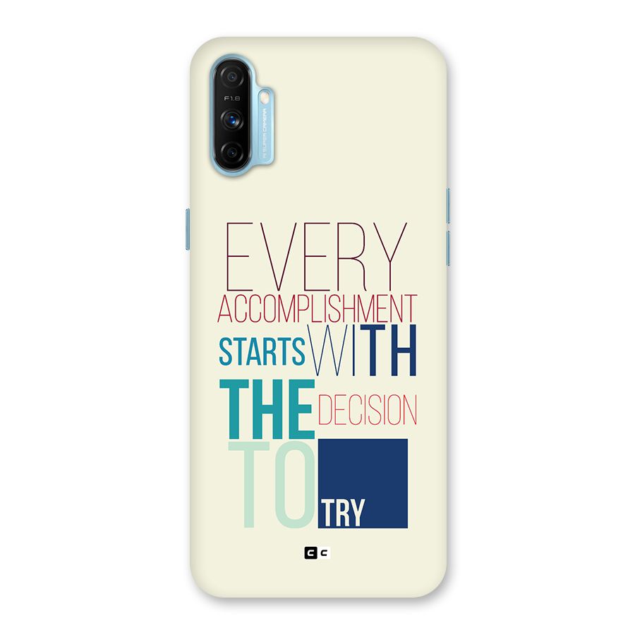 Decision To Try Back Case for Realme Narzo 20A