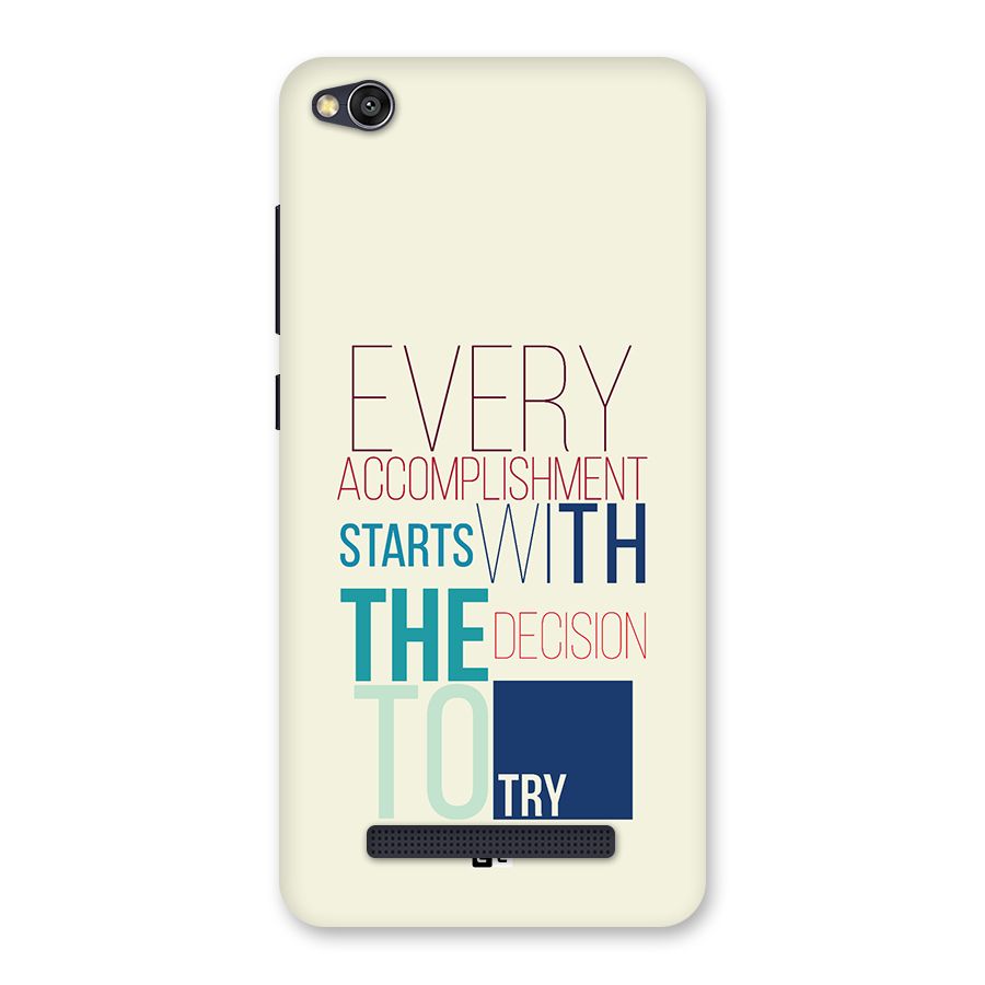 Decision To Try Back Case for Redmi 4A