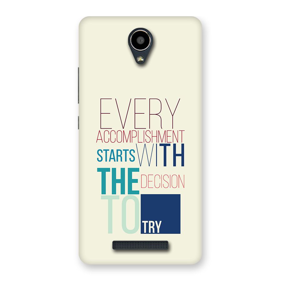 Decision To Try Back Case for Redmi Note 2