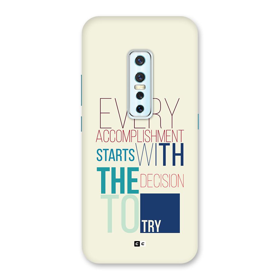 Decision To Try Back Case for Vivo V17 Pro
