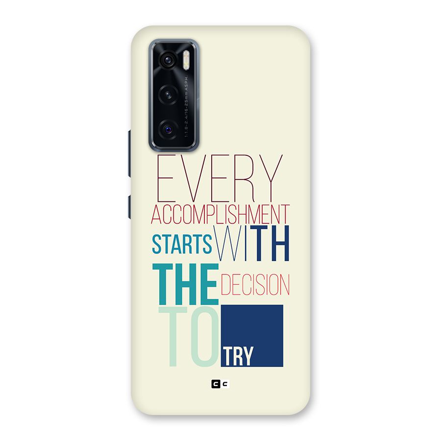 Decision To Try Back Case for Vivo V20 SE