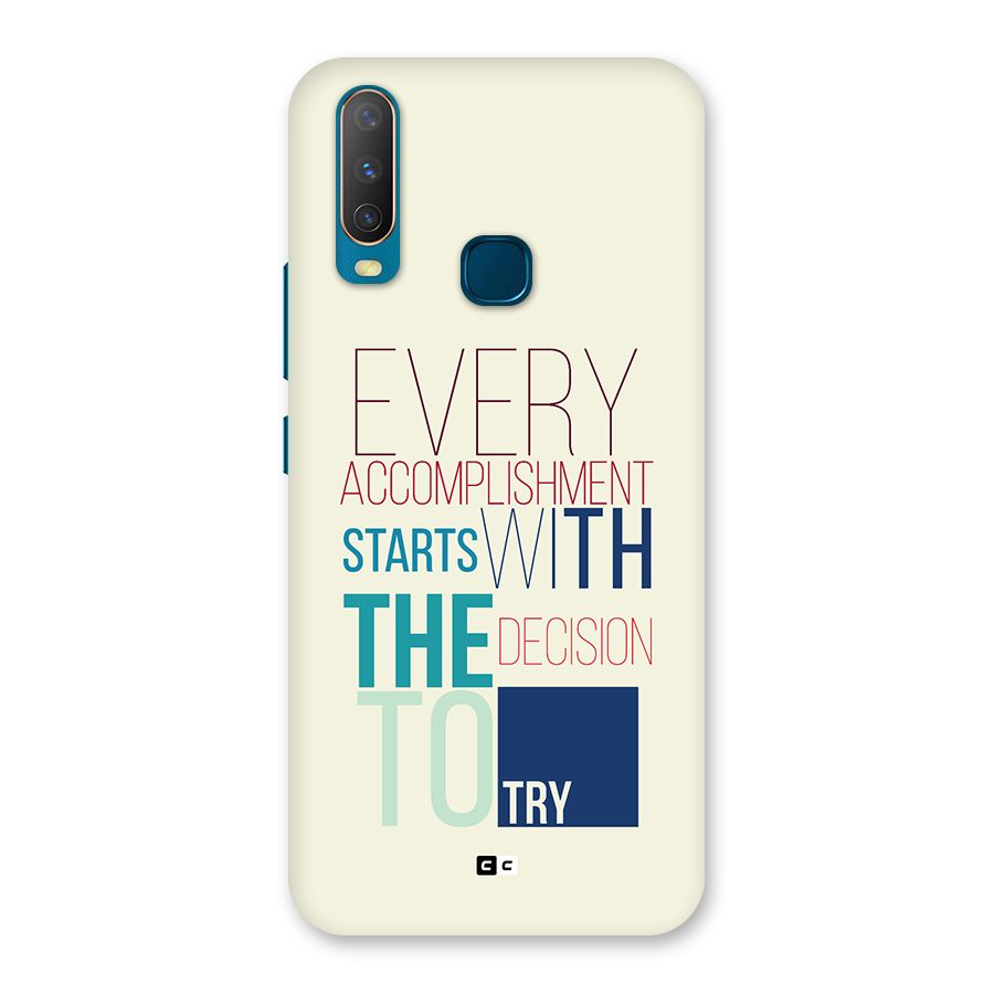 Decision To Try Back Case for Vivo Y11