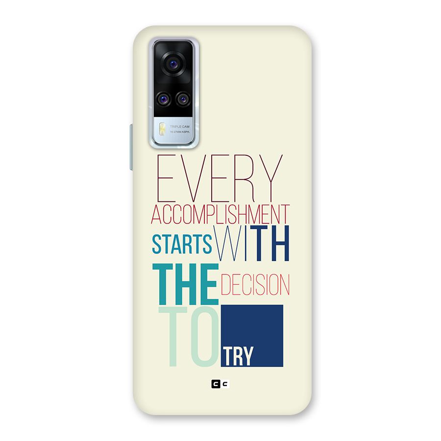Decision To Try Back Case for Vivo Y31