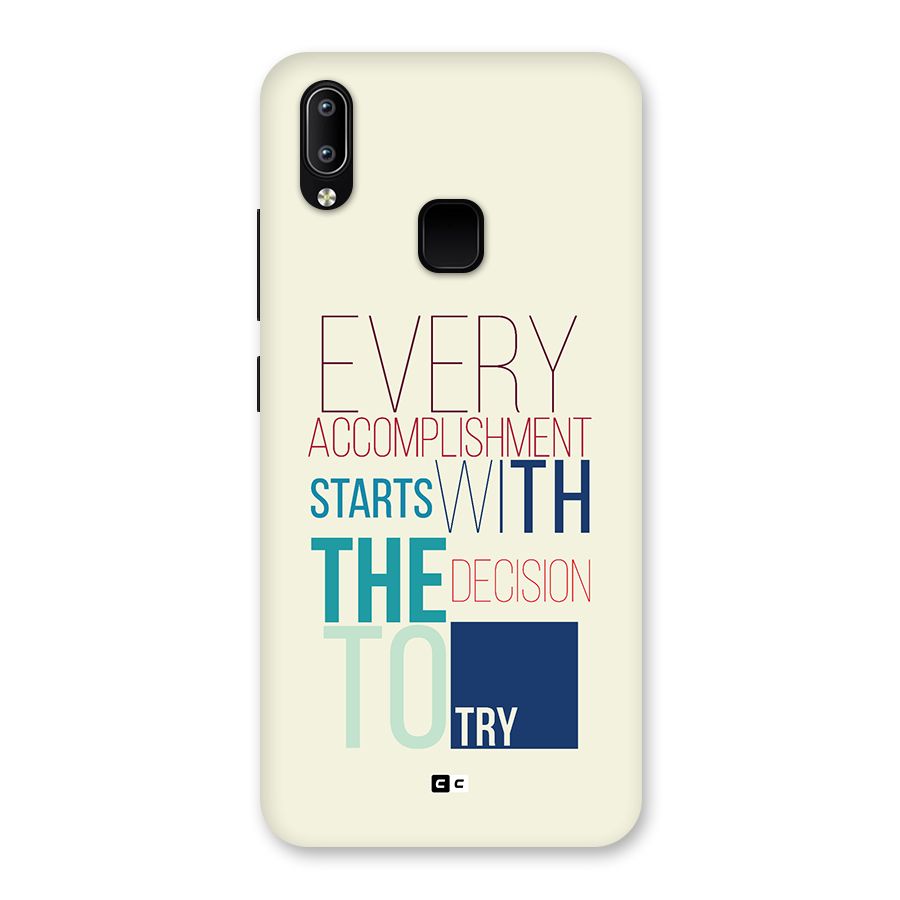 Decision To Try Back Case for Vivo Y93