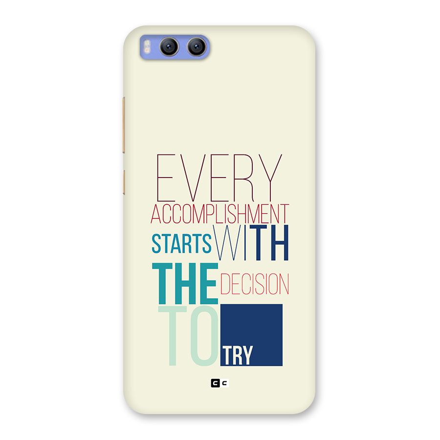 Decision To Try Back Case for Xiaomi Mi 6
