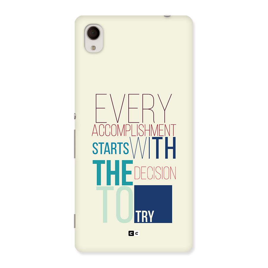 Decision To Try Back Case for Xperia M4