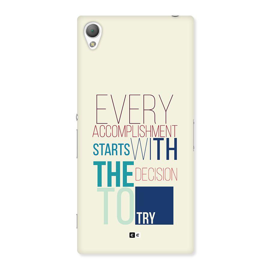 Decision To Try Back Case for Xperia Z3