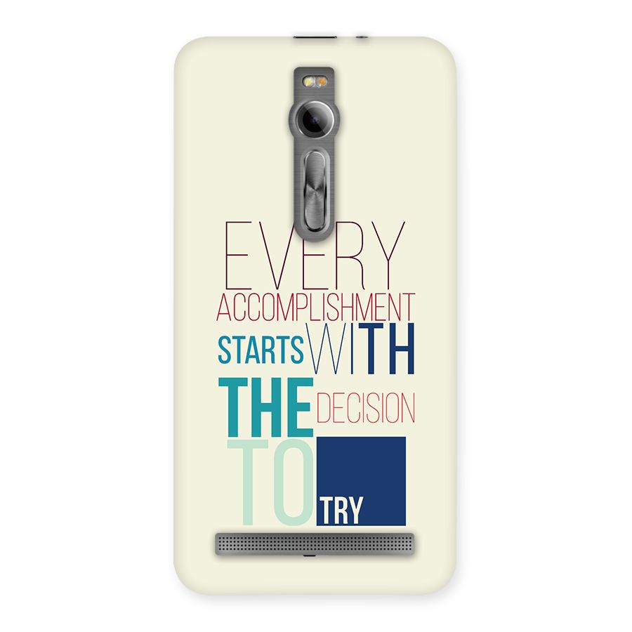 Decision To Try Back Case for Zenfone 2