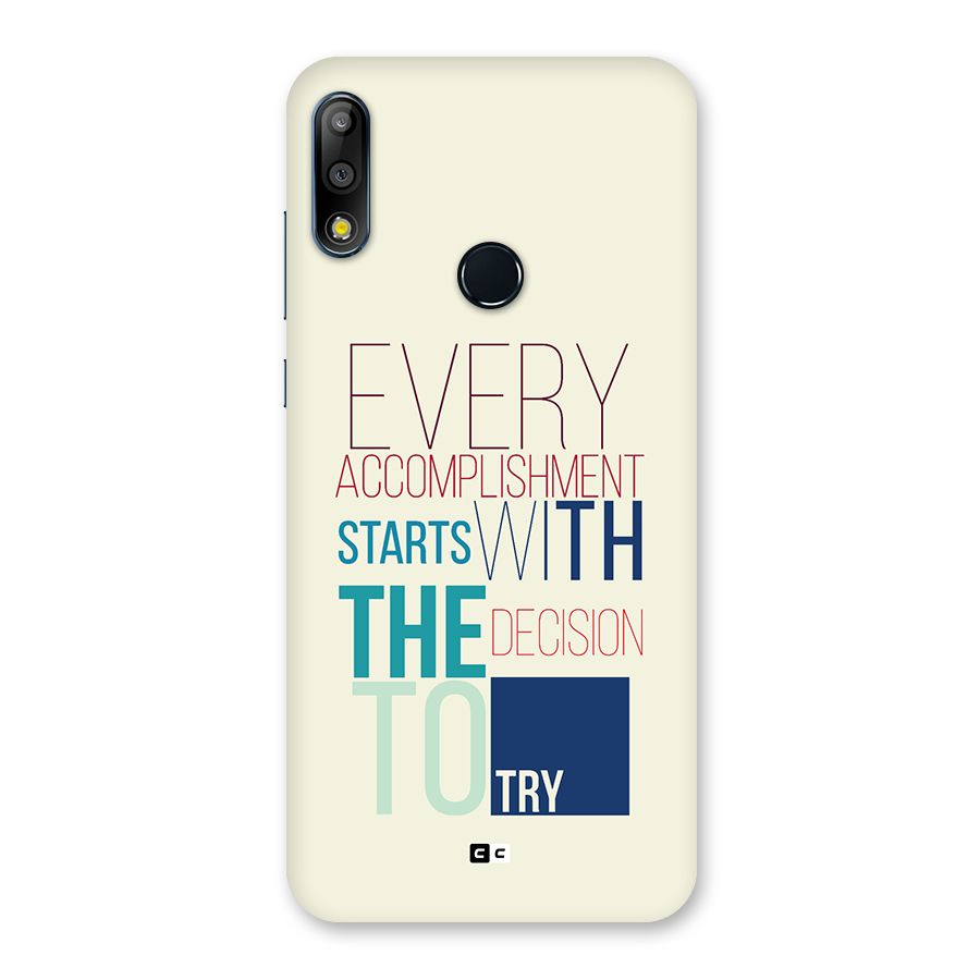Decision To Try Back Case for Zenfone Max Pro M2