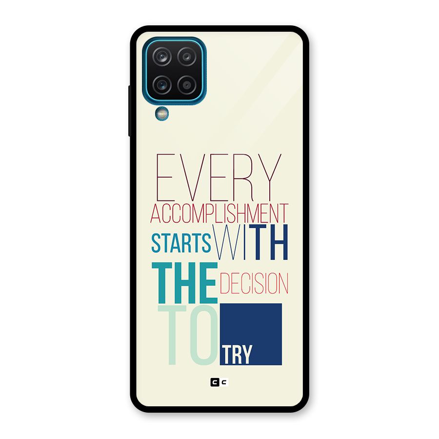 Decision To Try Glass Back Case for Galaxy A12